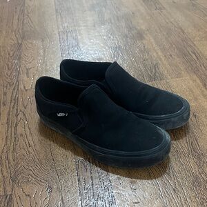 Vans Women's Black Slip-On Flats